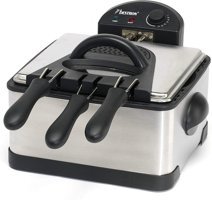 Bestron DF402B 4 lt Üç Hazneli Yağlı Fritöz Gümüş