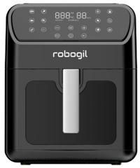 Robogil AF-19D Airfryer 6.5 lt Tek Hazneli Yağsız Sıcak Hava Fritözü Siyah