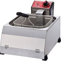 Silver 8 lt Tek Hazneli Yağlı Fritöz Gümüş