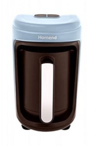 Homend Vintage Pottoman Tek Hazneli Otomatik 300 ml Su Hazneli 5 Fincan Sütlü Kahve Yapan 535 W Mavi Türk Kahvesi Makinesi