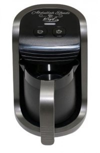 Abdullah Efendi Keyif Közde AE-7500 Tek Hazneli Otomatik 300 ml Su Hazneli 4 Fincan Közde Kahve Tadında Akıllı 535 W Antrasit Türk Kahvesi Makinesi