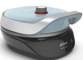 Arzum AR2033 Waffy Max Çiçek Tekli Tek Yönlü 800 W Mavi Waffle Makinesi
