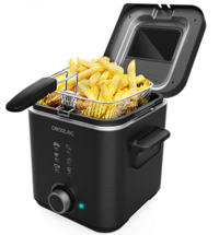 Cecotec CleanFry Advance 1500 1.5 lt Tek Hazneli Yağlı Fritöz Siyah
