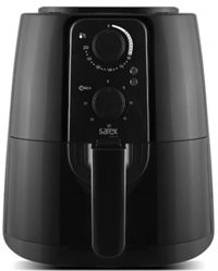 Sarex Air Fit SR-7020 Airfryer 5.5 lt Tek Hazneli Yağsız Sıcak Hava Fritözü Siyah