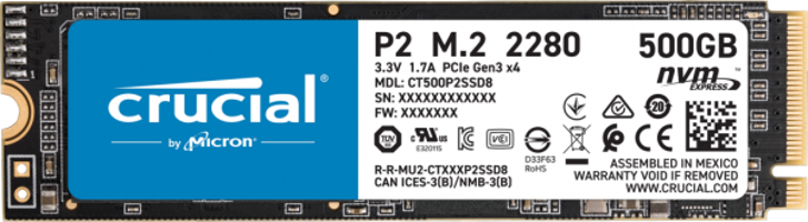 Crucial P2 CT500P2SSD8 M2 500 GB m2 2280 SSD