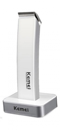 Kemei KM-619 Saç Sakal ve Ense 3 Başlıklı Çok Amaçlı Kuru Kablosuz Beyaz Tıraş Makinesi