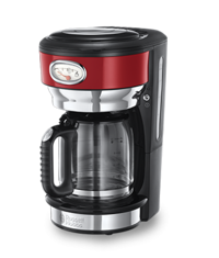 Russell Hobbs Retro Ribbon 21700-56 Filtreli Karaf 1250 ml Hazne Kapasiteli 1000 W Kırmızı Filtre Kahve Makinesi