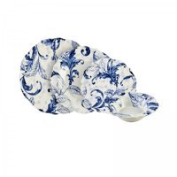 Jumbo Leaf 24 Parça 6 Kişilik Desenli Stoneware Yuvarlak Yemek Takımı