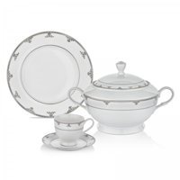 Schafer SHF-5063 85 Parça 12 Kişilik Desenli Yuvarlak Yemek Takımı
