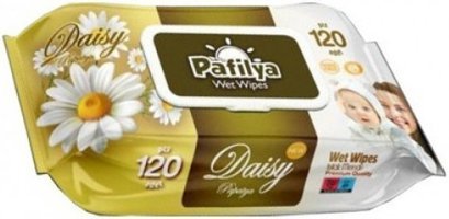 Pafilya Papatya Kokulu Antibakteriyel 120 Yaprak Islak Mendil