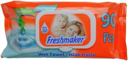Freshmaker Aloe Vera Özlü Antibakteriyel 90 Yaprak Islak Mendil