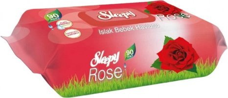 Sleepy Gül Kokulu Antibakteriyel 90 Yaprak Islak Mendil