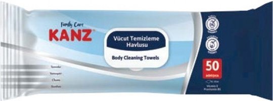 Kanz Antibakteriyel 50 Yaprak Vücut Temizleme Mendili