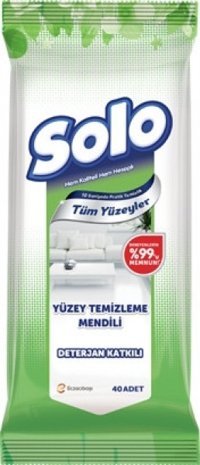 Solo Antibakteriyel 40 Yaprak Yüzey Temizleme Mendili
