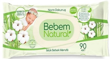 Bebem Natural Narin Dokunuş Yenidoğan Antibakteriyel 90 Yaprak Islak Mendil