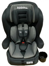 Kabihu KBH-305 Emniyet Kemeri-Isofix Sürüş Yönü Oto Koltuğu Gri