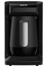 Sem SD725 Tek Hazneli Otomatik 300 ml Su Hazneli 4 Fincan Közde Kahve Tadında 500 W Siyah Türk Kahvesi Makinesi