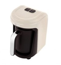 Homend Vintage Pottoman Tek Hazneli Otomatik 300 ml Su Hazneli 5 Fincan Sütlü Kahve Yapan 535 W Bej Türk Kahvesi Makinesi