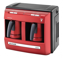 Arçelik K 3190 P Tek Hazneli Otomatik 1000 ml Su Hazneli Akıllı 1200 W Kırmızı Türk Kahvesi Makinesi