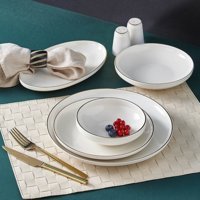 Neva Proda Gold N3213 56 Parça 12 Kişilik Desenli Porselen Yuvarlak Yemek Takımı