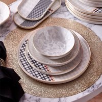 Neva Berry N3255 27 Parça 6 Kişilik Desenli Porselen Yuvarlak Yemek Takımı