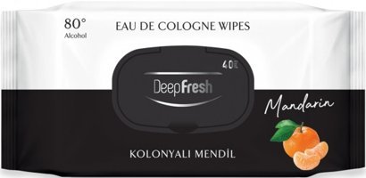 Deep Fresh Kolonyalı Mandalina Kokulu Antibakteriyel 40 Yaprak Islak Mendil