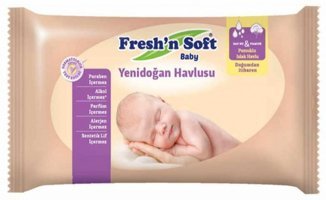 Fresh'n Soft Yenidoğan Antibakteriyel 40 Yaprak Islak Mendil