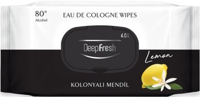 Deep Fresh Kolonyalı Limon Kokulu Antibakteriyel 40 Yaprak Islak Mendil