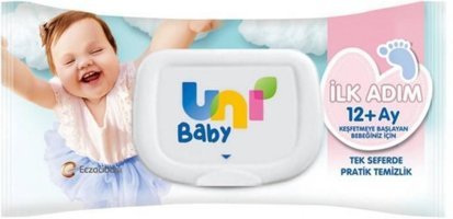 Uni Baby İlk Adım Antibakteriyel 52 Yaprak Islak Mendil