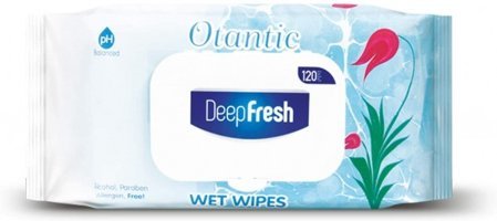 Deep Fresh Otantik Ebruli Antibakteriyel 120 Yaprak Islak Mendil