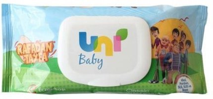 Uni Baby Classic Rafadan Tayfa Antibakteriyel 56 Yaprak Islak Mendil
