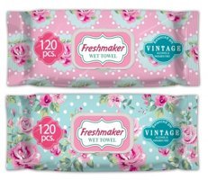 Freshmaker Vintage Antibakteriyel 120 Yaprak Islak Mendil
