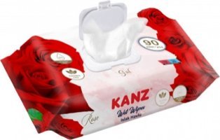 Kanz Gül Antibakteriyel 90 Yaprak Islak Mendil