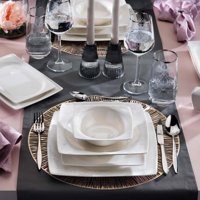 Schafer Beth BYZ01 56 Parça 12 Kişilik Desenli Porselen Kare Yemek Takımı