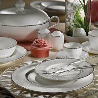 Aryıldız AR 33015 83 Parça 12 Kişilik Desenli Porselen Yuvarlak Yemek Takımı