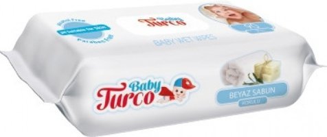 Baby Turco Beyaz Sabun Kokulu Antibakteriyel 90 Yaprak Islak Mendil