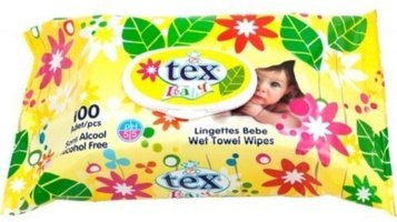 Tex Baby Sarı Antibakteriyel 10 Yaprak0 Yaprak Islak Mendil