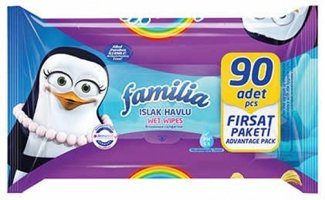 Familia Antibakteriyel 90 Yaprak Islak Mendil