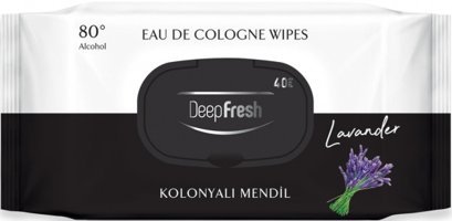 Deep Fresh Kolonyalı Lavanta Kokulu Antibakteriyel 40 Yaprak Islak Mendil