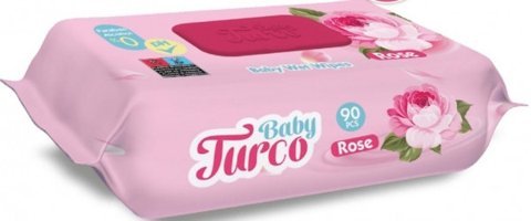 Baby Turco Gül Kokulu Antibakteriyel 90 Yaprak Islak Mendil