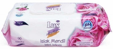 Lux Gül Kokulu Antibakteriyel 90 Yaprak Islak Mendil