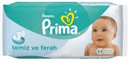 Prima Antibakteriyel 64 Yaprak Islak Mendil