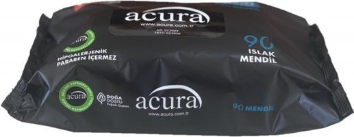 Acura Hipoalerjenik Antibakteriyel 90 Yaprak Islak Mendil