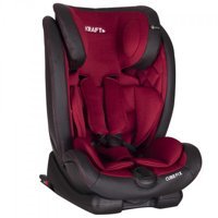 Kraft Cube Fix Emniyet Kemeri-Isofix Sürüş Yönü Oto Koltuğu Bordo