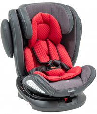 Baby2Go Traffic Emniyet Kemeri-Isofix 9-36 kg Yatabilen Yükseklik Ayarlı Sürüş Yönü Oto Koltuğu Kırmızı