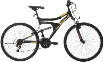Soultech Bike12S Aggressive 26 Jant 21 Vites Çift Amortisörlü Sarı-Siyah Dağ Bisikleti