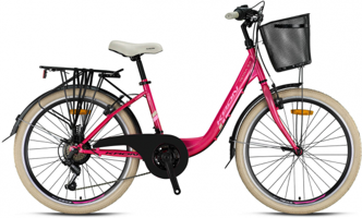 Kron Tetra 3.0 24 Jant 21 Vites Pembe Şehir / Tur Bisikleti