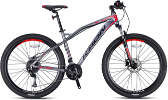 Kron XC300 27.5 Jant 24 Vites Gri-Kırmızı Dağ Bisikleti