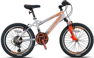 Kron Vortex 4.0 20 Jant 21 Vites Beyaz-Turuncu Dağ Bisikleti