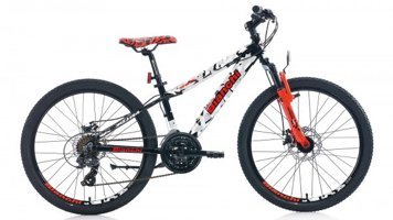 Bianchi Spider 401 24 Jant 21 Vites Beyaz-Kırmızı Dağ Bisikleti
